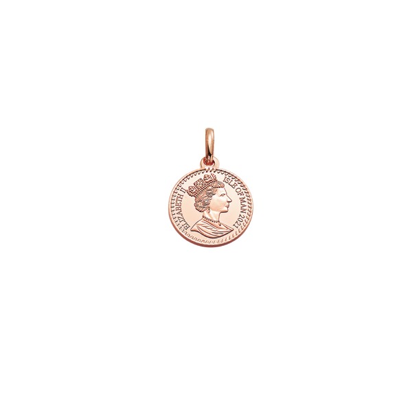 [585 - 로즈 골드]Queen Elizabeth Ⅱ - Coin Pendant 퀸 엘리자베스 2세 코인 펜던트 13mm